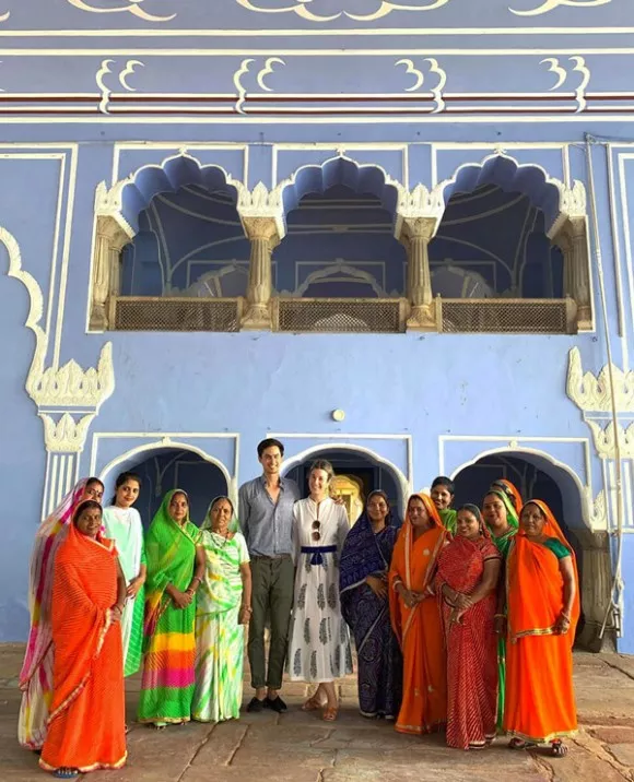 François du Chastel and Inés de Cominges with the fantastic women empowered by the Foudation