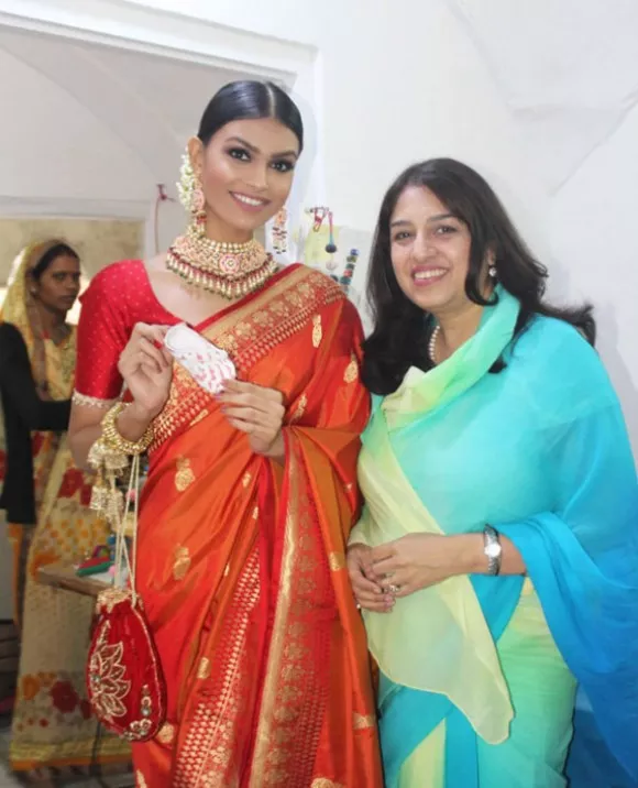 Miss World Asia Suman Rao & Shivina Kumari, Director of the Foundation