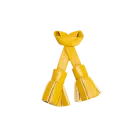 Banana yellow leather tassels
