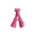 Fuchsia leather tassels