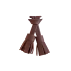 Dark brown leather tassel