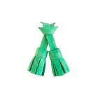 Pastel green leather tassel
