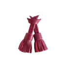 Dark red leather tassel