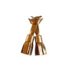 Copper leather tassel
