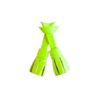 Neon yellow leather tassels