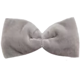 Grey Velvet Oversize Bows