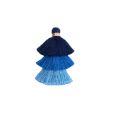 Blue Triple Pompons