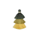 Green and Yellow Triple Pompons