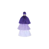 Violet Triple Pompons