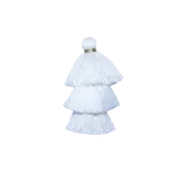 White Triple Pompons