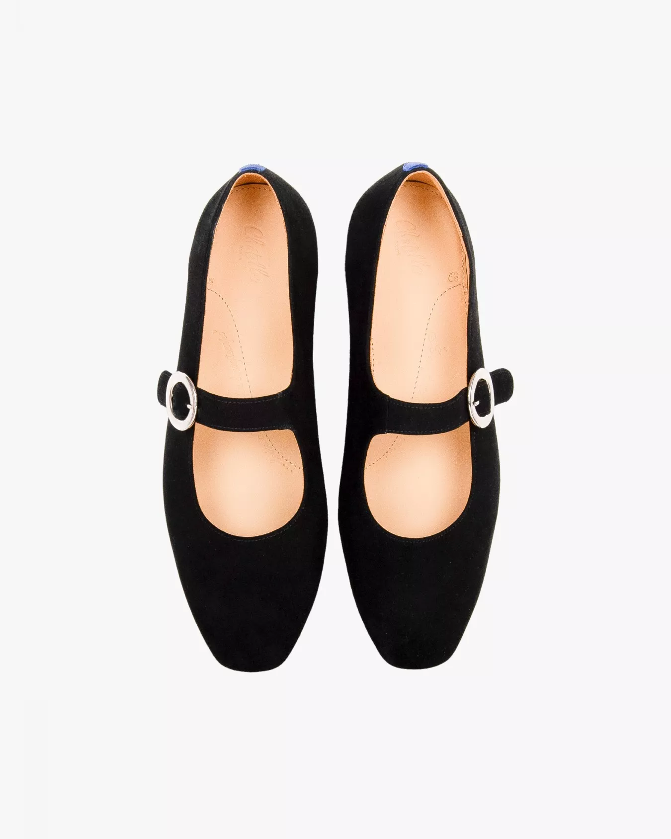 Chatelles◆Mary Janes Babies Low スエード [Black] Babies Low Black pour femme