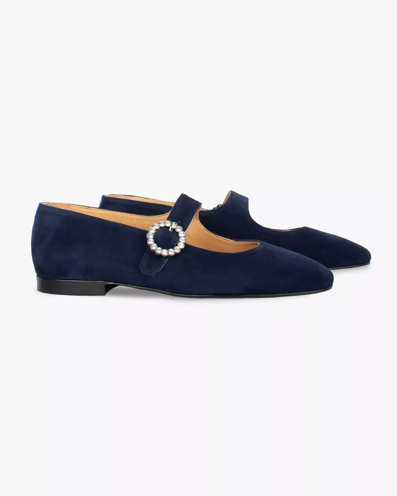 Chatelles◆Mary Janes Babies Low スエード [Black] Babies Low Navy pour femme