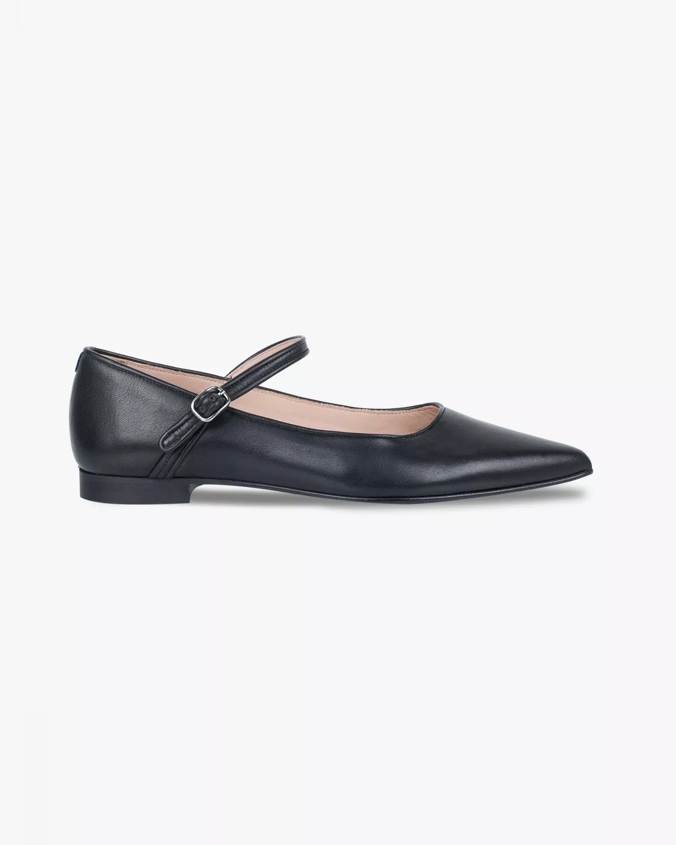 Slippers pointus Mary Janes Black pour femme