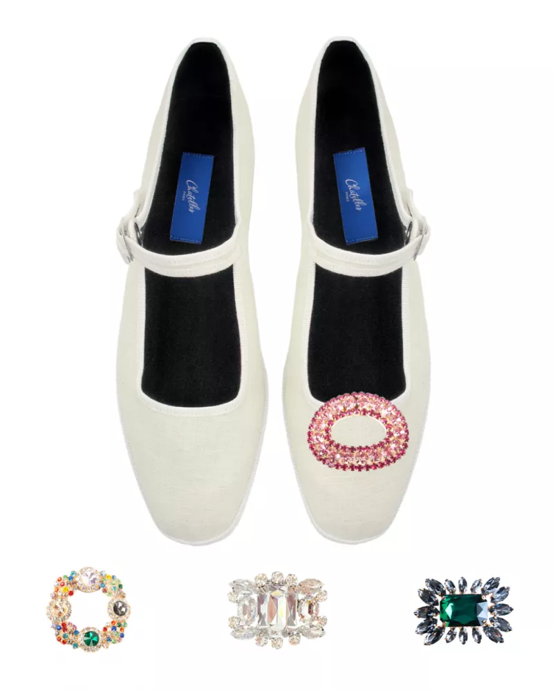 Furlanes Mary Janes in Cream Linen
entirely made by hand in Italy (Venice/Friuli)