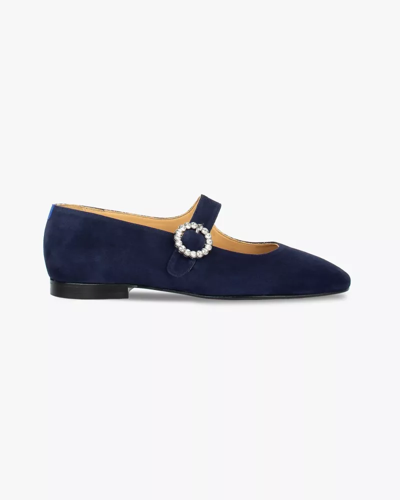 Babies in navy suede