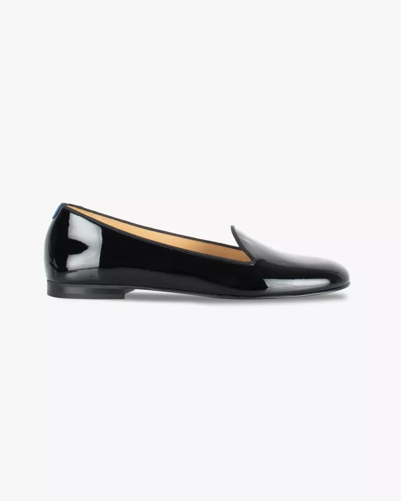 Varnished leather slippers with 3 interchangeables accessories