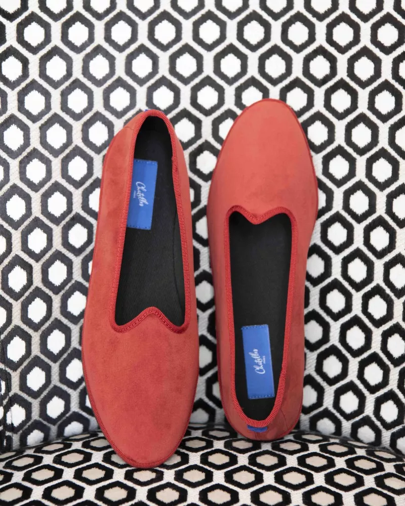 Orange velvet
made by hand in Italy (Venice/Friuli)