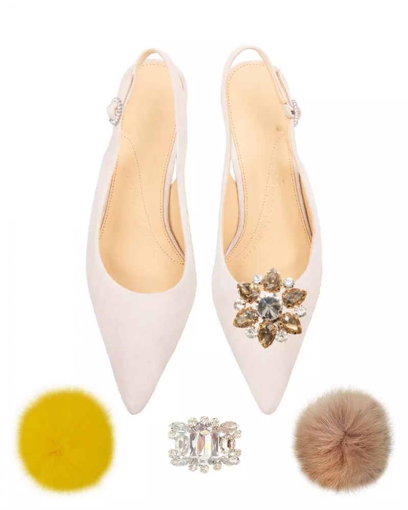 Stilettos in Nude suede