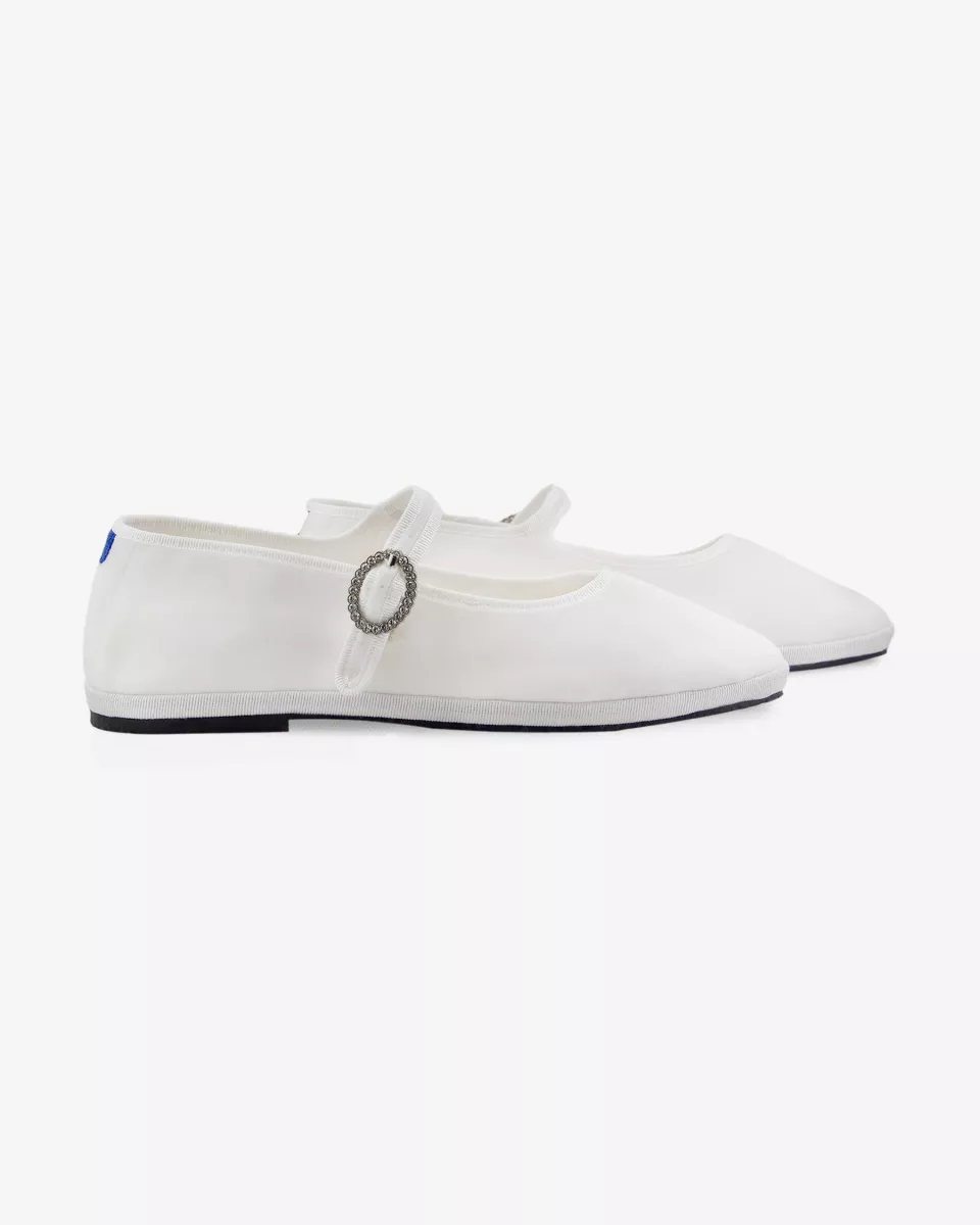 Mary Janes Furlanes in White velvet
entirely made by hand in Italy (Venice/Friuli)