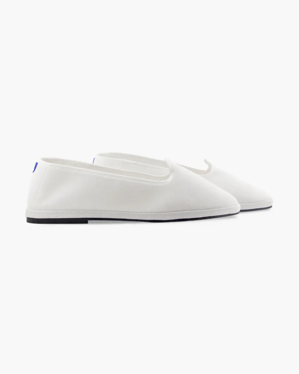 Furlanes in White velvet
entirely made by hand in Italy (Venice/Friuli)