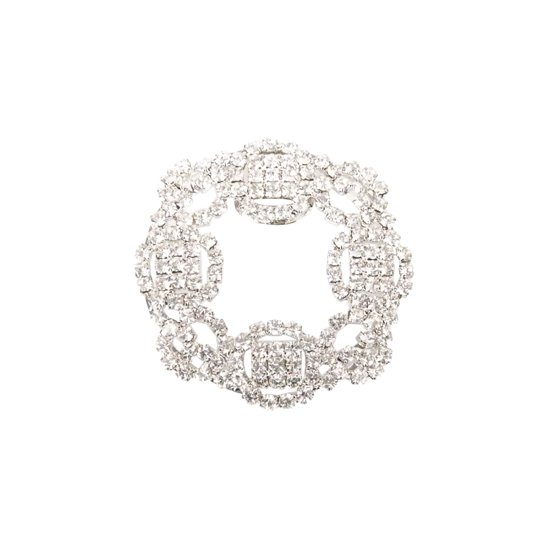 Jewelry in a rounded square shape with small stones