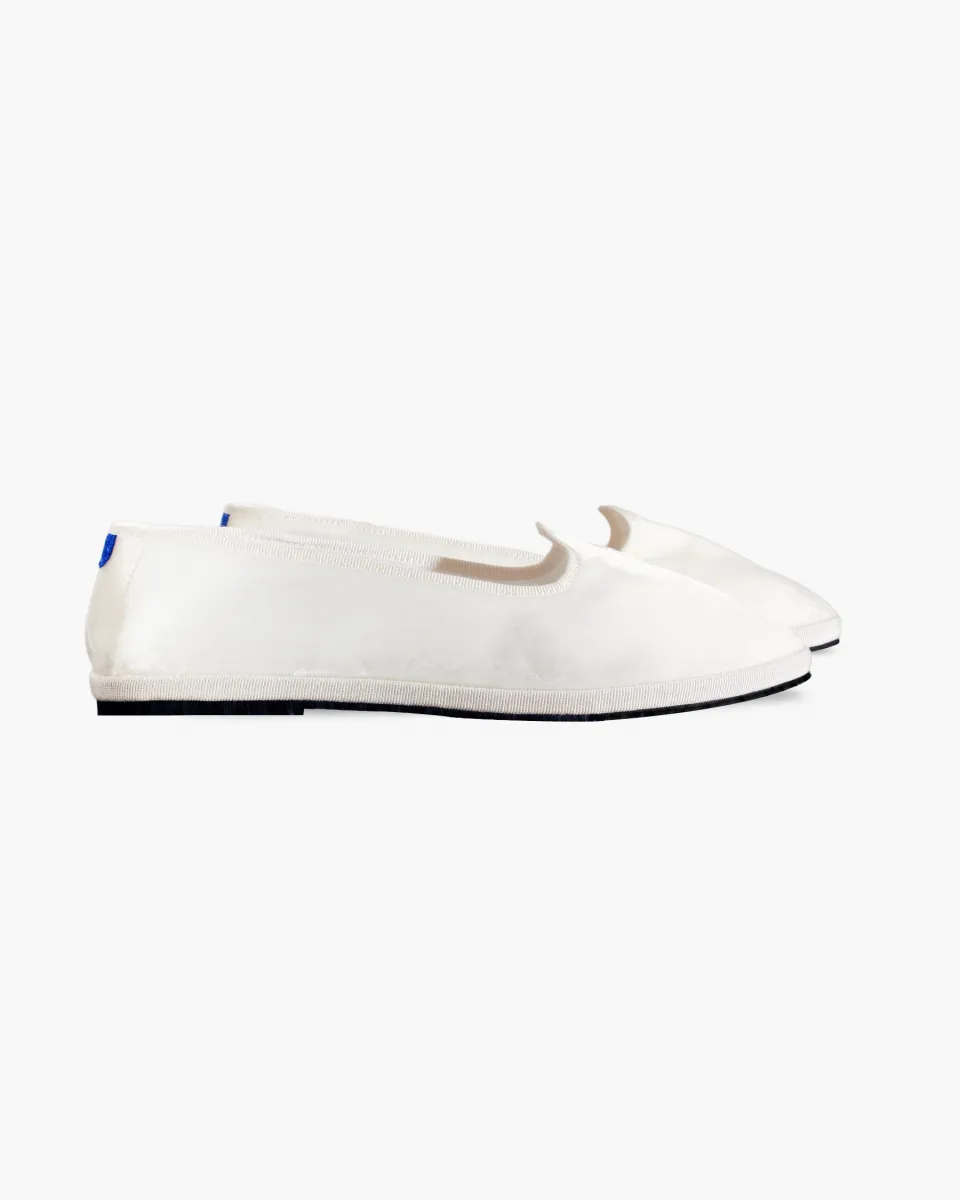 Furlanes in Cream velvet 
entirely made by hand in Italy (Venice/Friuli)
