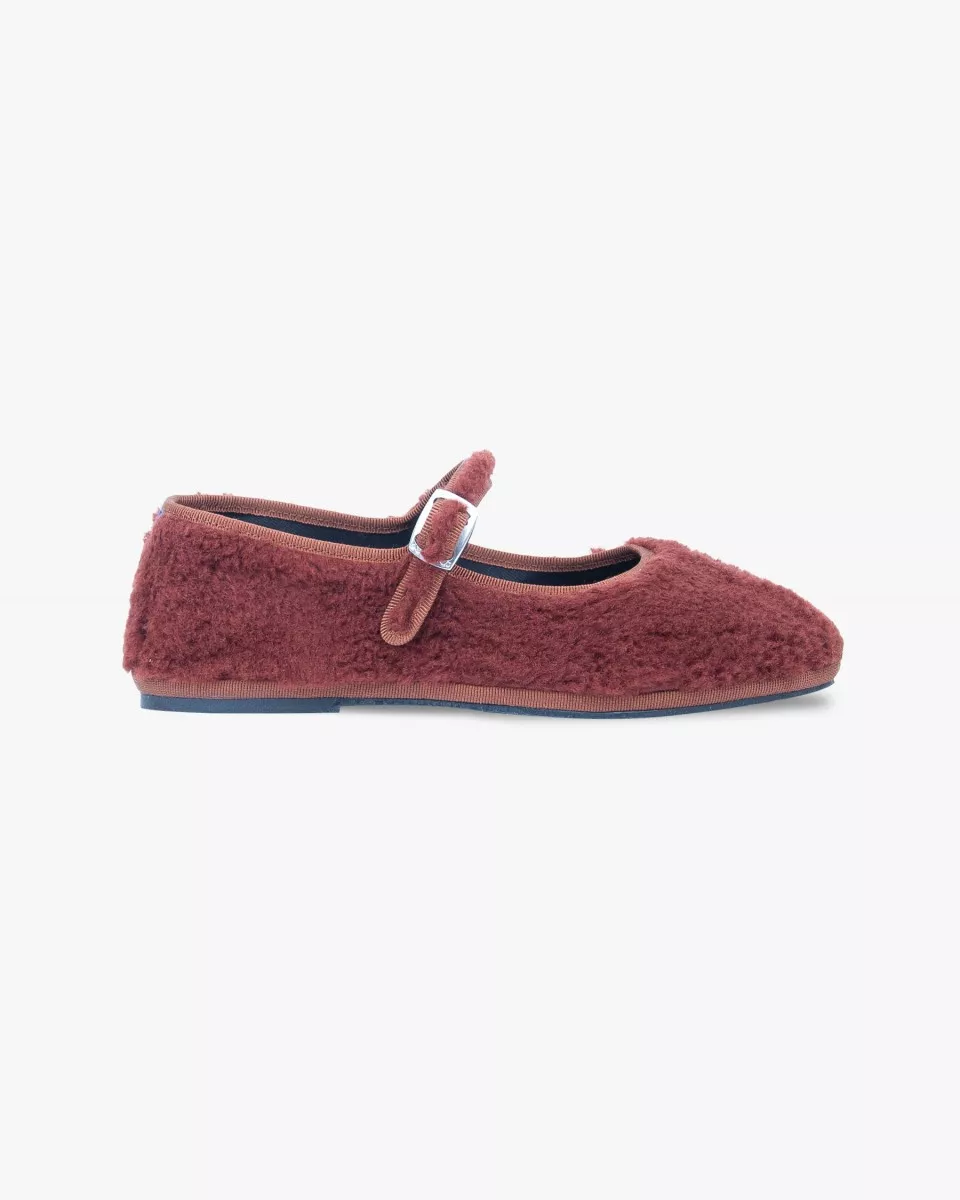Furlanes Mary Janes in Terracotta fur effect
entirely made by hand in Italy (Venice/Friuli)