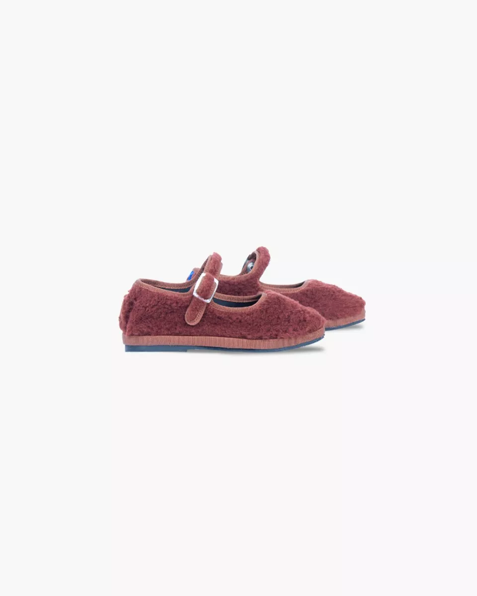 Mini Mary Janes Furlanes in Terracotta fur effect
entirely made by hand in Italy (Venice/Friuli)
