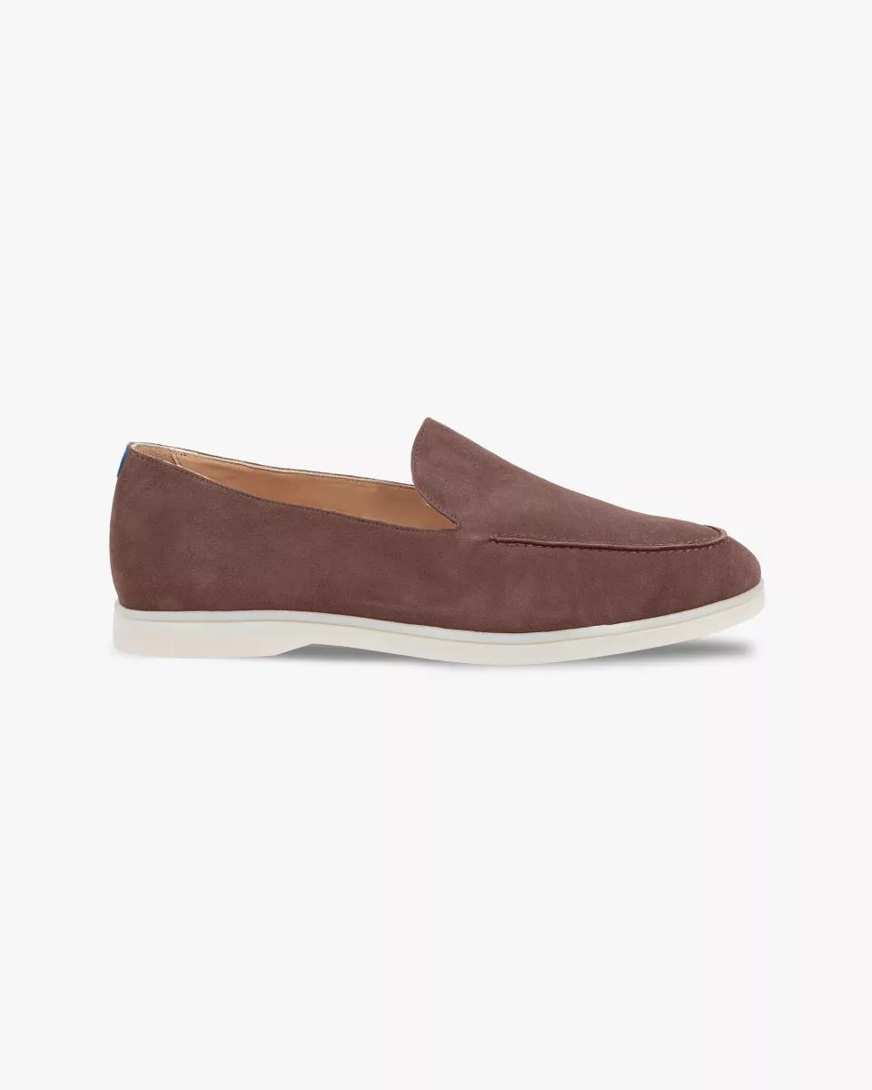 Brown suede mocassins