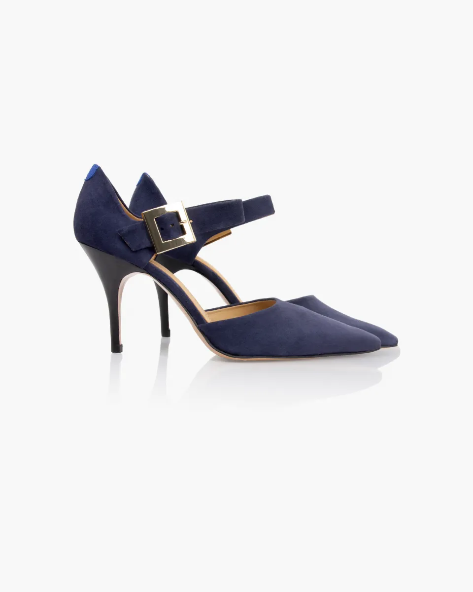 Stilettos in Suede Navy