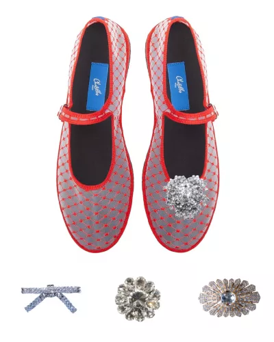 Chatelles◆Mary Janes Pointy Zephir [Limited Edition] Slippers pointus Mary Janes Zéphir pour femme