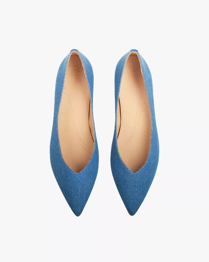 Dark Denim pointy slippers