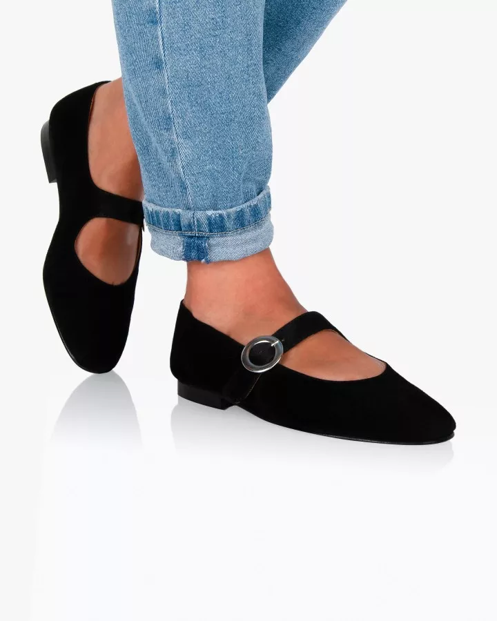 Babies in black suede