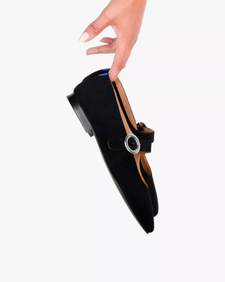 Babies in black suede