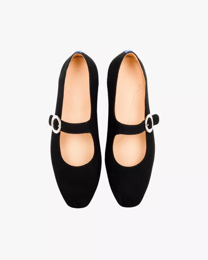 Babies in black suede