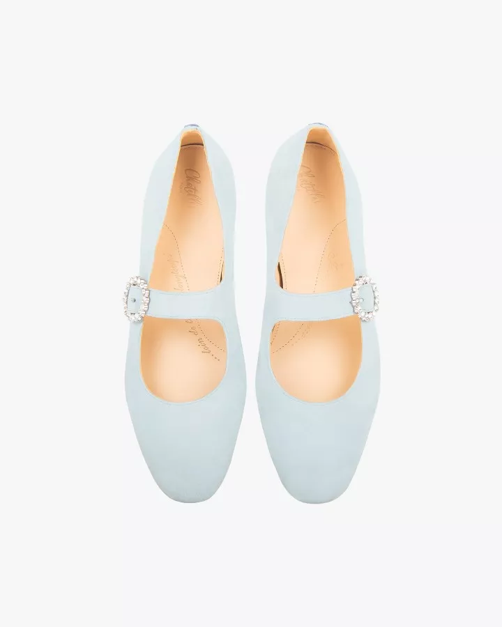 Babies Low in light blue suede