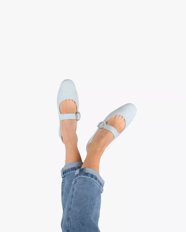 Babies Low in light blue suede