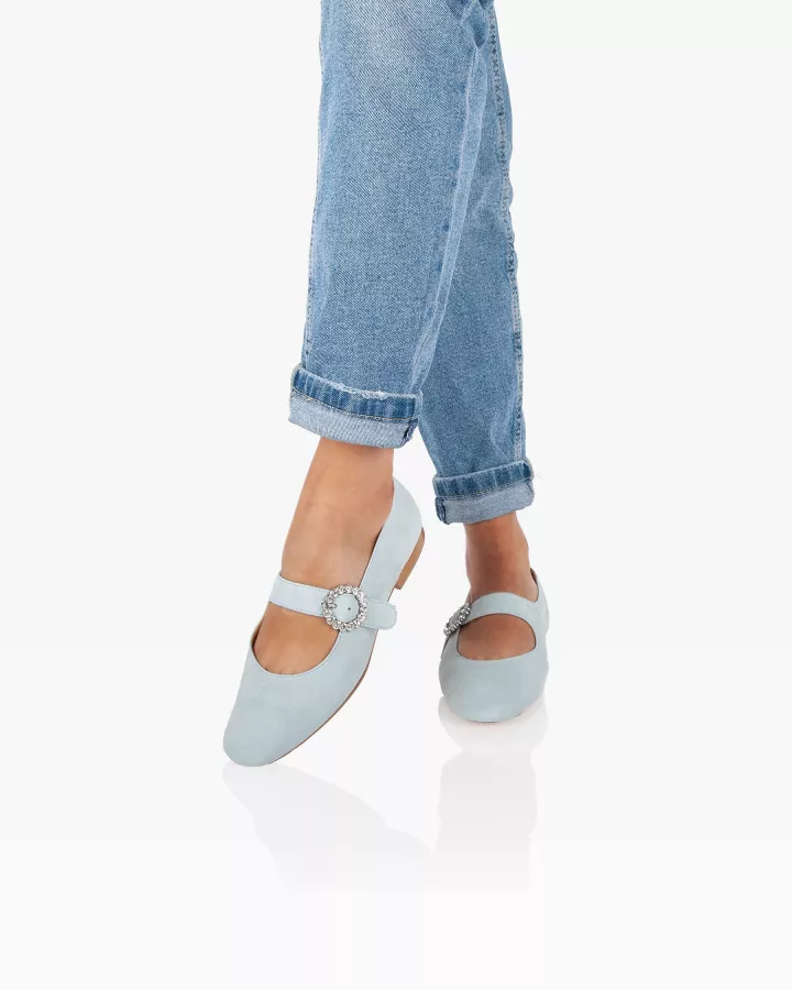 Babies Low in light blue suede
