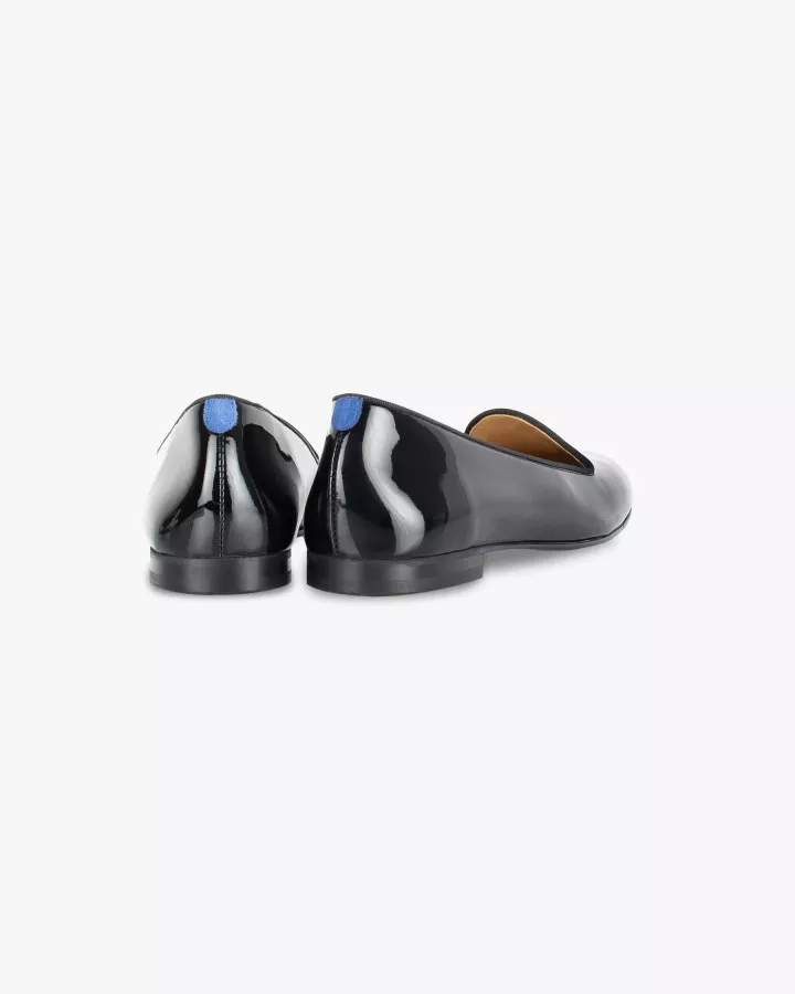 Varnished leather slippers with 3 interchangeables accessories