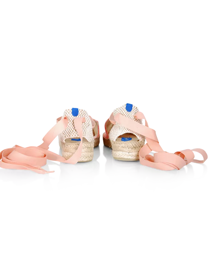 Pink espadrilles Jean Vier and Chatelles