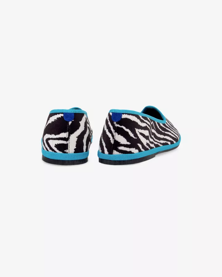 Furlanes in zebra print
entirely made by hand in Italy (Venice/Friuli)