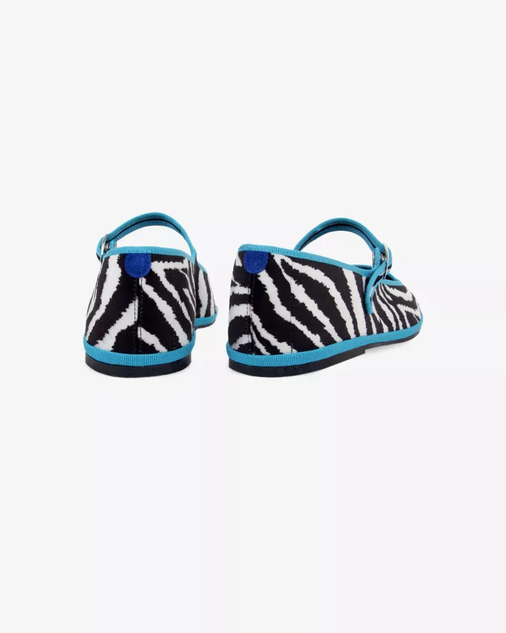 Furlanes Mary Janes in zebra print,
entirely made by hand in Italy (Venice/Friuli)