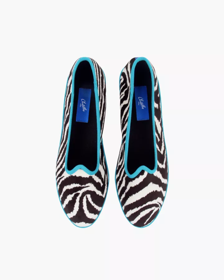 Furlanes in zebra print
entirely made by hand in Italy (Venice/Friuli)