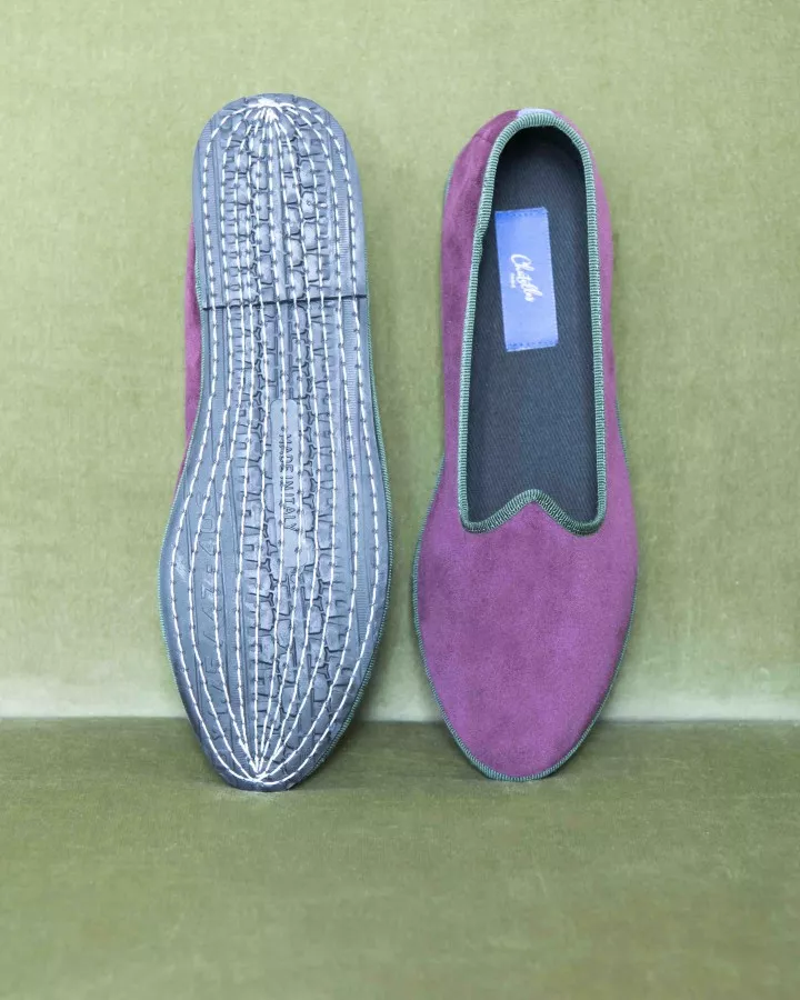 Burgundy velvet
made by hand in Italy (Venice/Friuli)