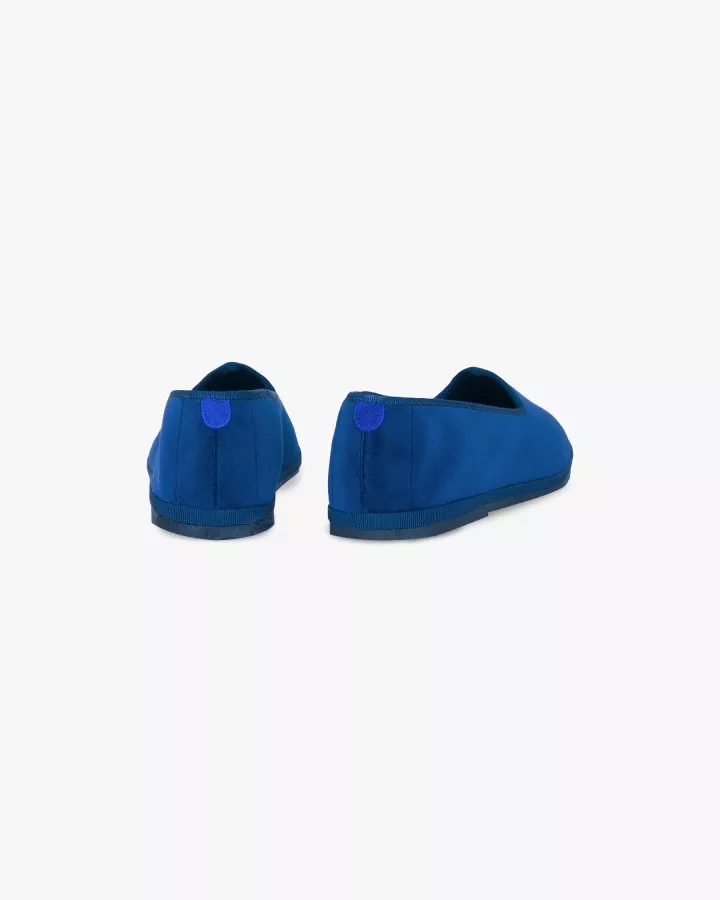 Navy blue velvet and trimming
made by hand in Italy (Venice/Friuli)