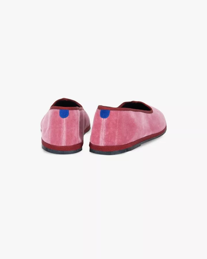 Vintage pink velvet and trimming
entirely made by hand in Italy (Venice/Friuli)