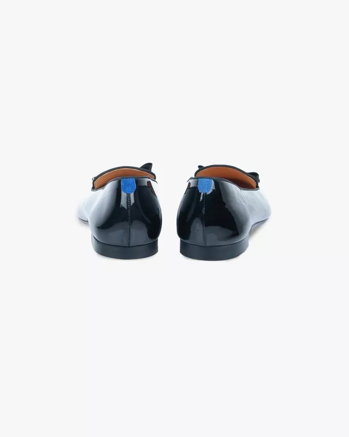 Men black tie pumps slippers