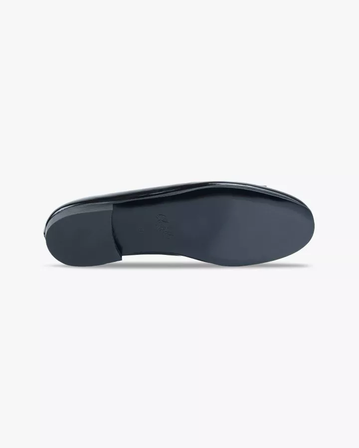 Men black tie pumps slippers