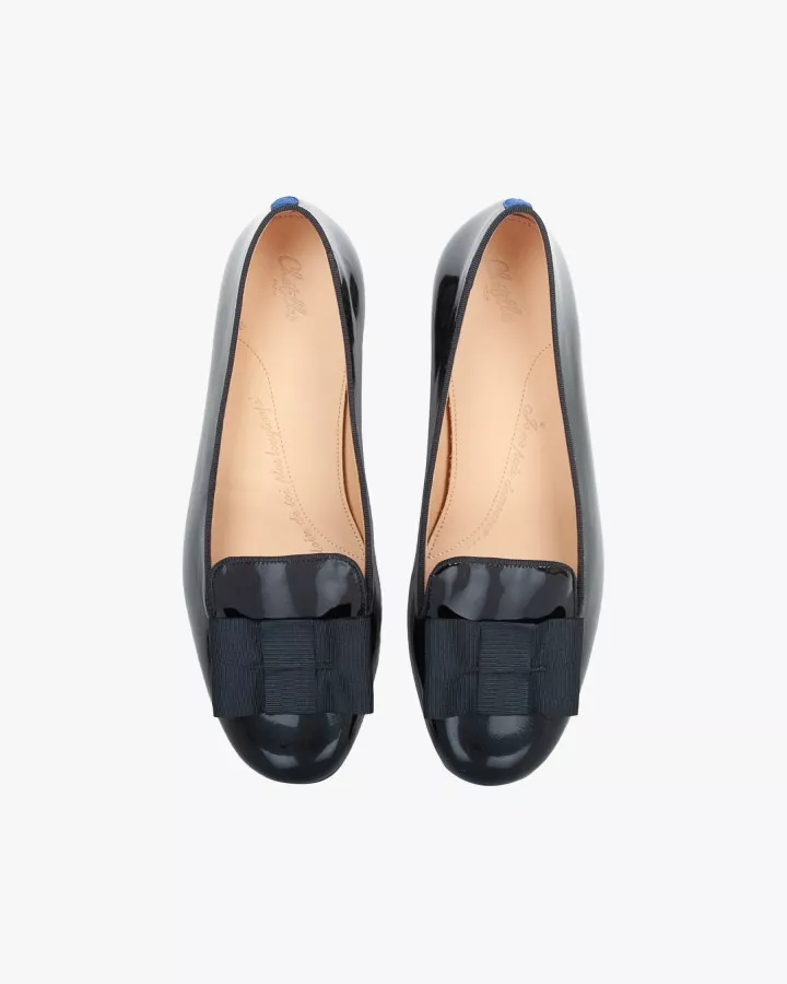 Men black tie pumps slippers