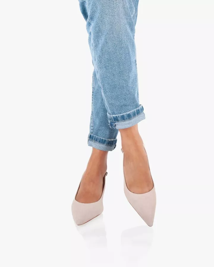 Stilettos in Nude suede